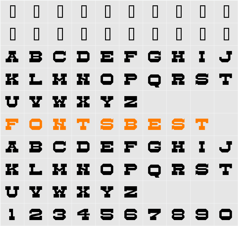 Whistle Stop JL Character Map