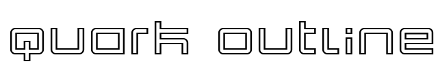 Quark Outline Font Image