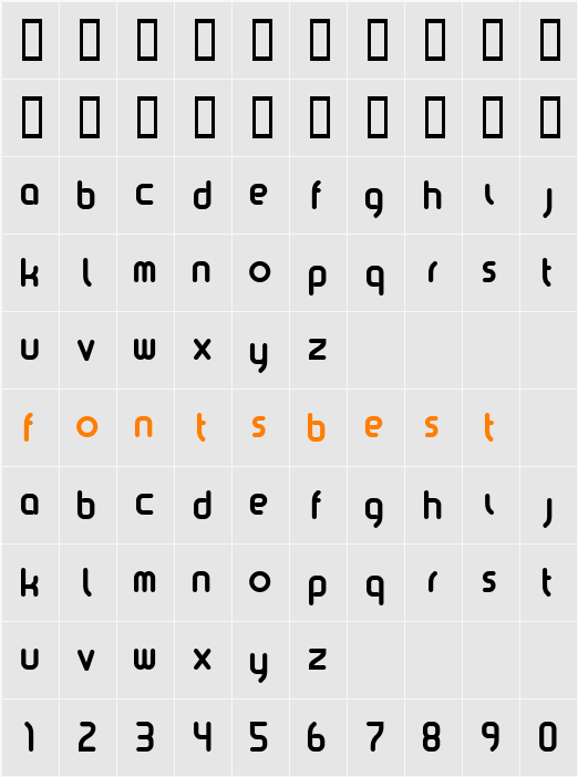 kazoo Character Map