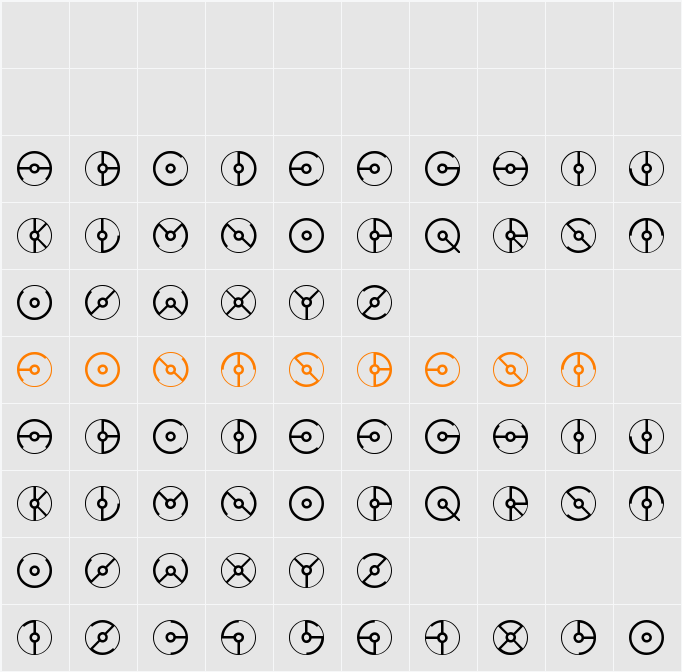 riluri-mqsd Character Map