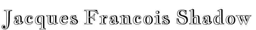 Jacques Francois Shadow Font Image