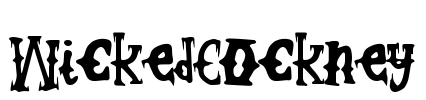 WickedCockney Font Image