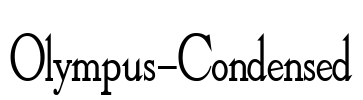 Olympus-Condensed Font Image
