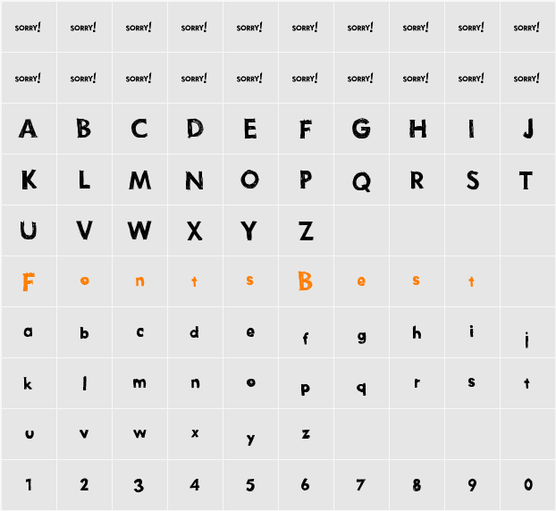 THURSTON_erc Character Map