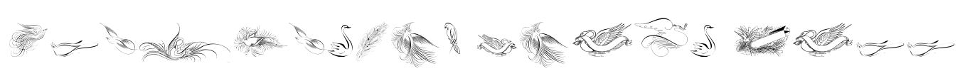 Penmanship Birds Free