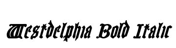 Westdelphia Bold Italic