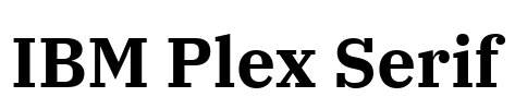 IBM Plex Serif Font Image