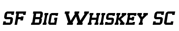 SF Big Whiskey SC Font Image