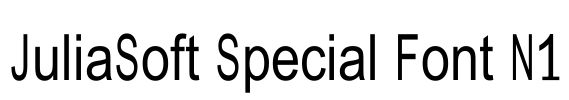 JuliaSoft Special Font N1
