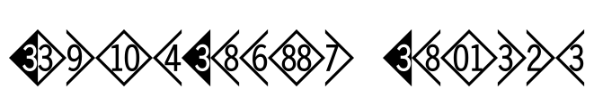 DoubleDigits Diamond Font Image