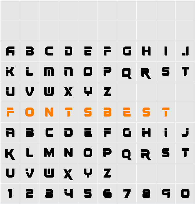 Renegado Condensed Character Map