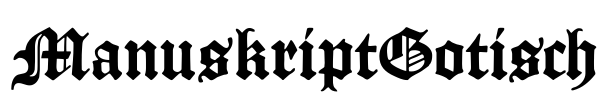 ManuskriptGotisch Font Image