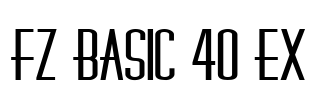 FZ BASIC 40 EX Font Image