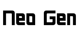 Neo Gen Font Image
