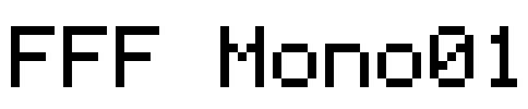 FFF Mono01 Font Image