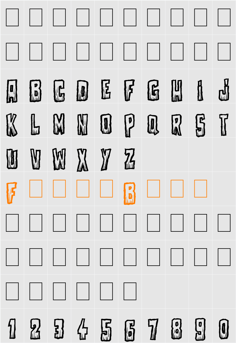 Come With Us Character Map