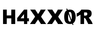 H4XX0R Font Image
