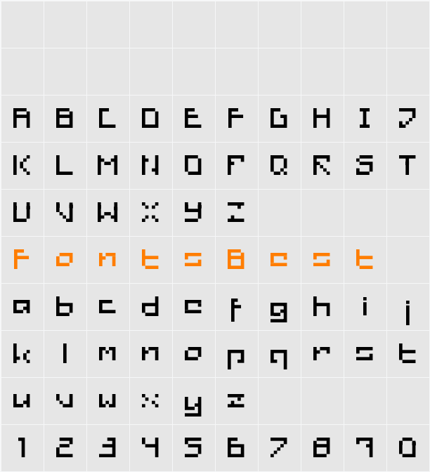 Retro Rescued Character Map