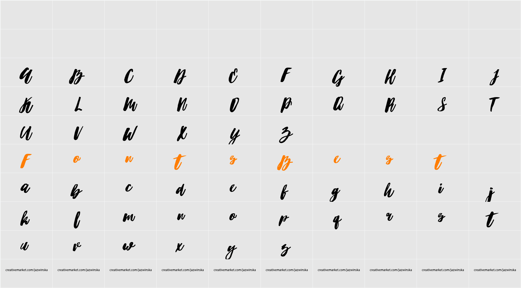 Hubster Character Map