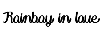 Rainboy in love Font Image