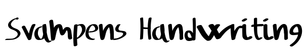 Svampens Handwriting