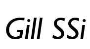 Gill SSi Font Image
