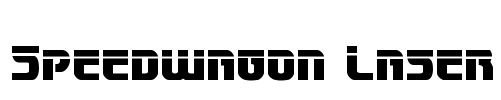 Speedwagon Laser Font Image