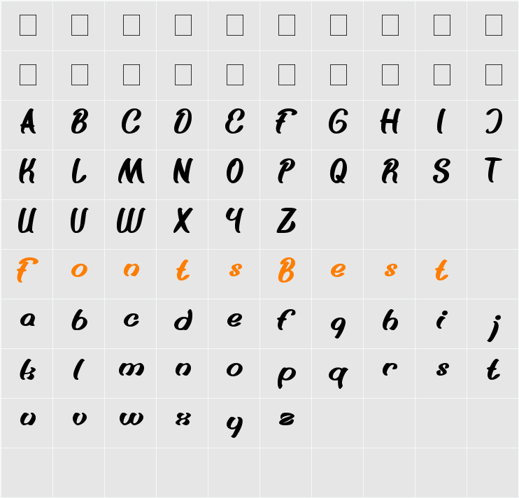 Something Character Map