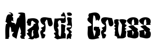 Mardi Gross Font Image