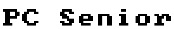 PC Senior Font Image