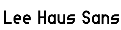 Lee Haus Sans Font Image