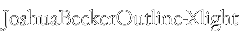 JoshuaBeckerOutline-Xlight