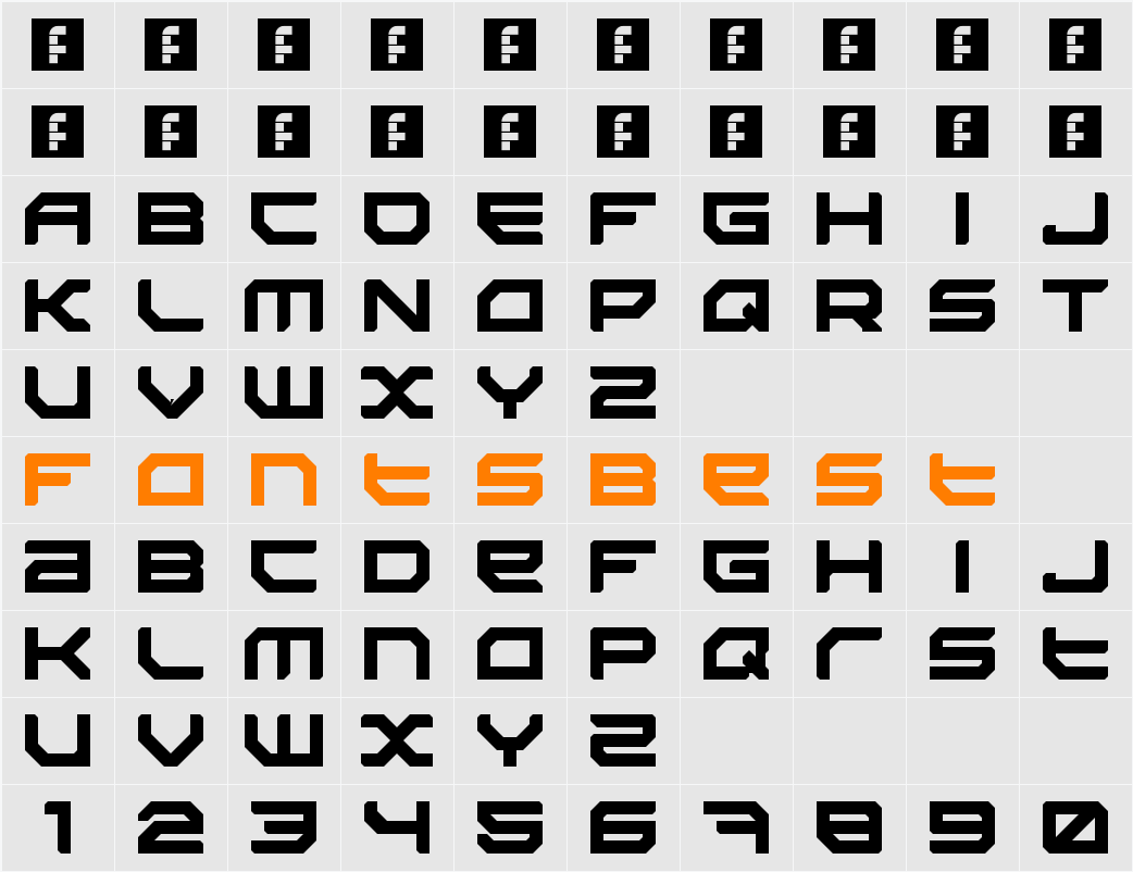 Sector 034 Character Map