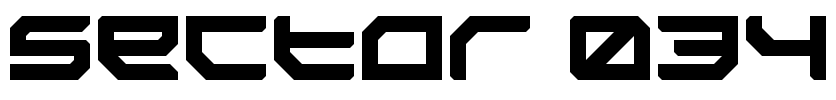 Sector 034 Font Image
