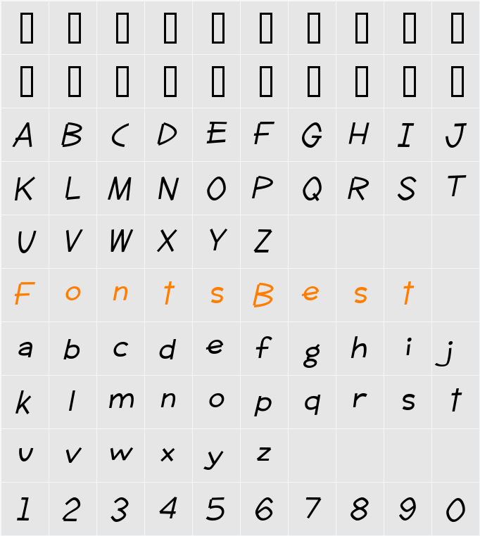 Clever Duke BTN Slick Character Map