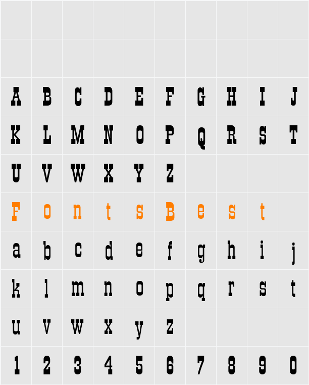 MFigaro Character Map