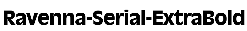 Ravenna-Serial-ExtraBold Font Image