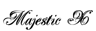 Majestic X Font Image