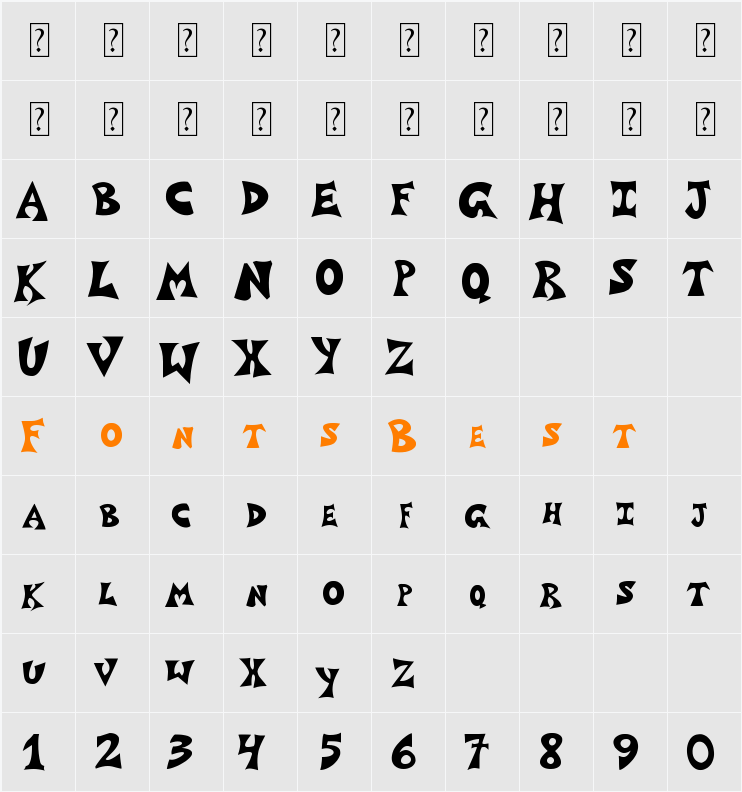 grafittiposter1 Character Map