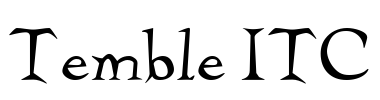 Temble ITC Font Image