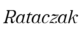 Rataczak Font Image