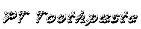 PT Toothpaste Font Image