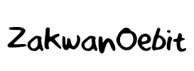 ZakwanOebit Font Image