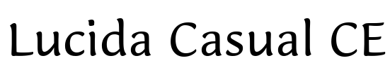 Lucida Casual CE Font Image