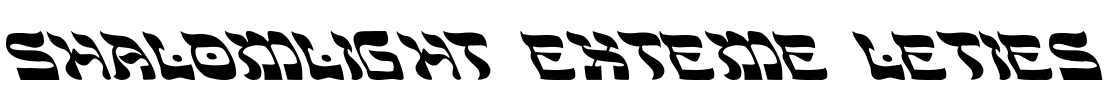 Shalom-Light Extreme Lefties Font Image