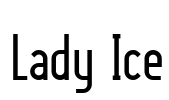 Lady Ice Font Image