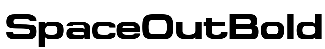 SpaceOutBold Font Image
