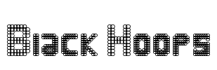 Black Hoops Font Image