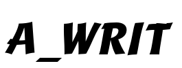a_Writ Font Image