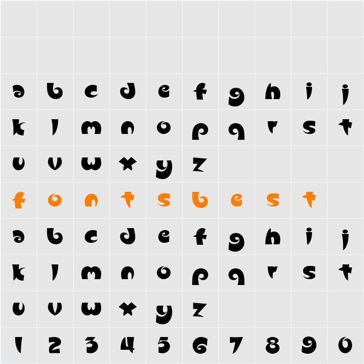 Slugfest NF Character Map